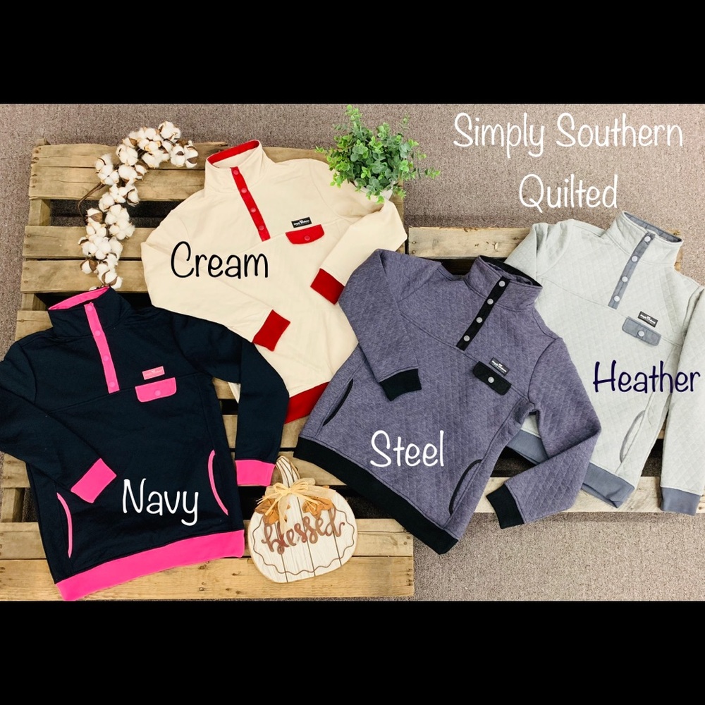 Simply Southern Quilted Pullover